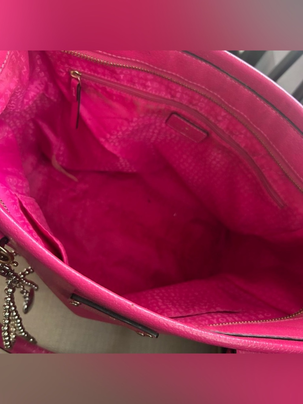 Kate Spade Wellesley Camryn Tote pink Shoulder Bag 100% Leather - Picture 6 of 10